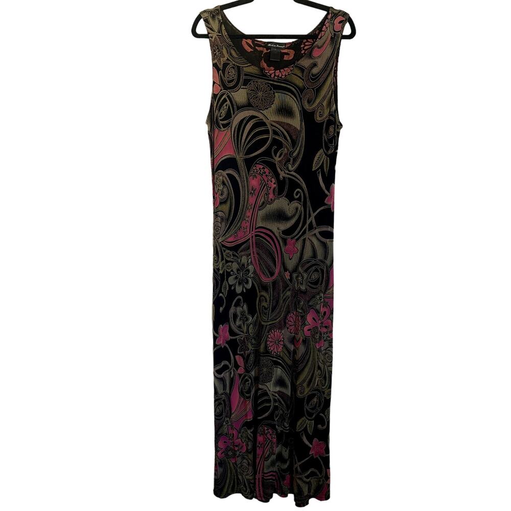 Vintage Y2K‎ Made in Heaven Mesh Floral Maxi Dress